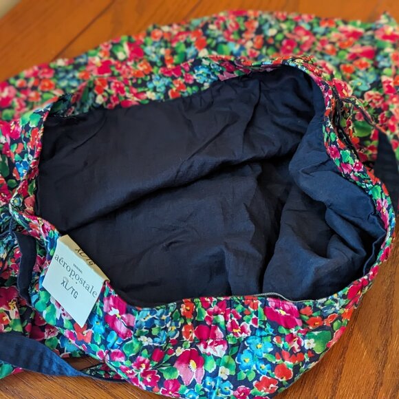 Aeropostale Floral Tie Skirt w/Pleats Pink Blue Green Elastic Waist sz XL NWT - Picture 5 of 5